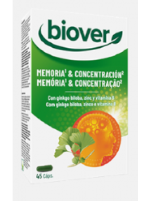 Memória e Concentração - 45 Cápsulas - Biover
